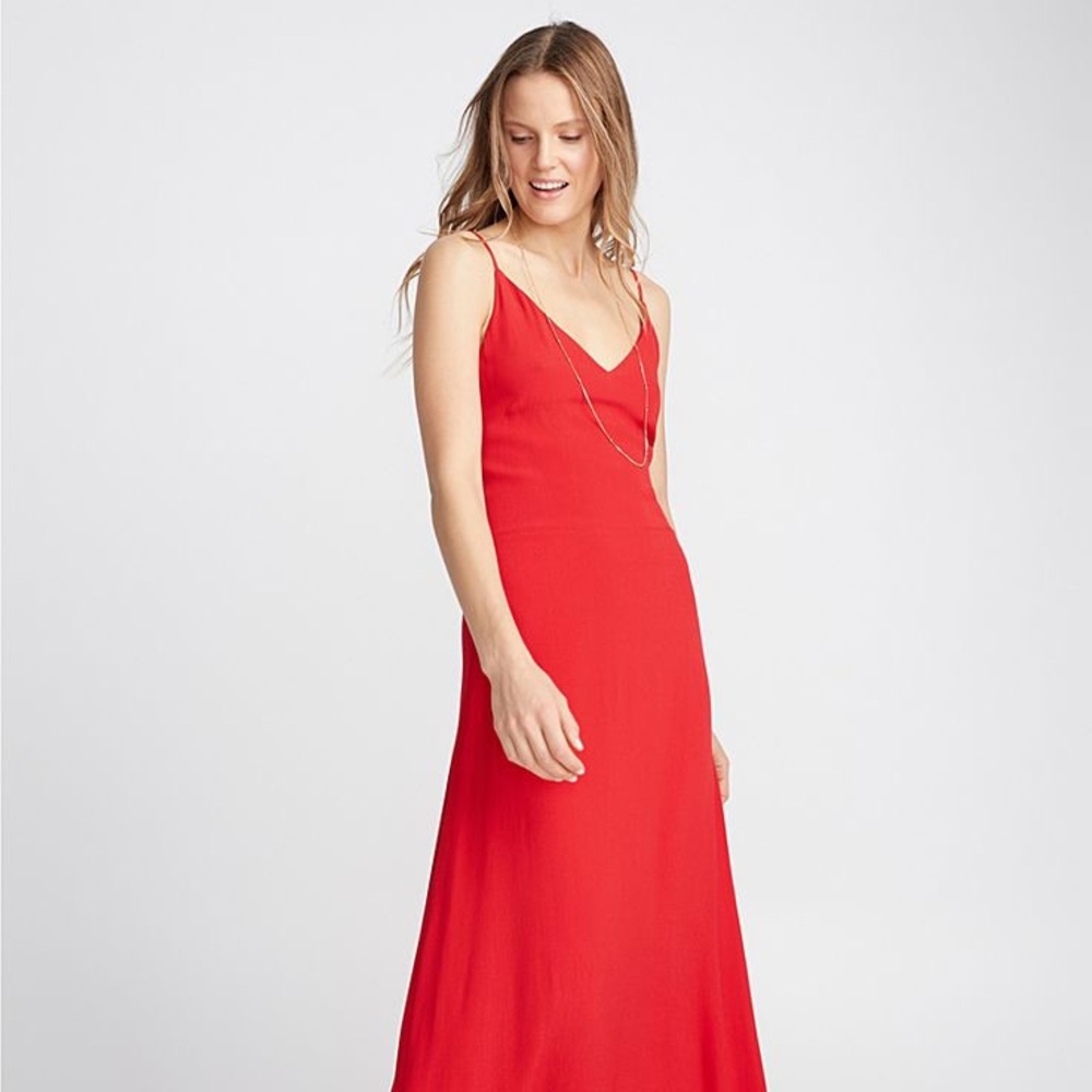 SIMONS maxi red dress